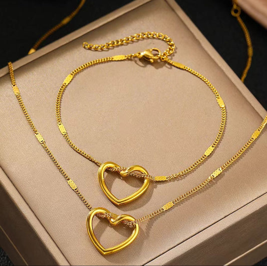 Pulsera Corazón Royale 18K