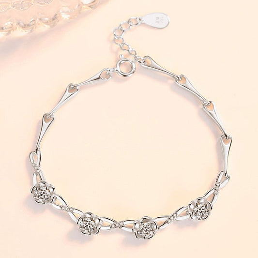 **Lumière Flower Bracelet S999**