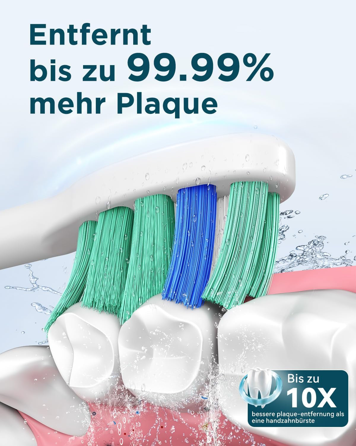 COULAX Brosse À Dents Électrique Sonique - Brosse À Dents Électrique Avec Base De Chargement, 8 Têtes, 5 Modes